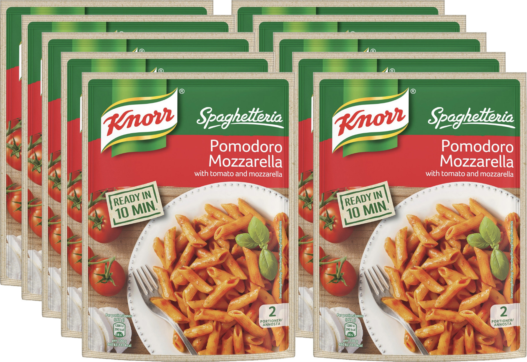Макароны Knorr Spaghetteria Pomodoro Mozzarella 163 г 10 шт. купить по цене  3146 руб. в интернет-магазине Euromade