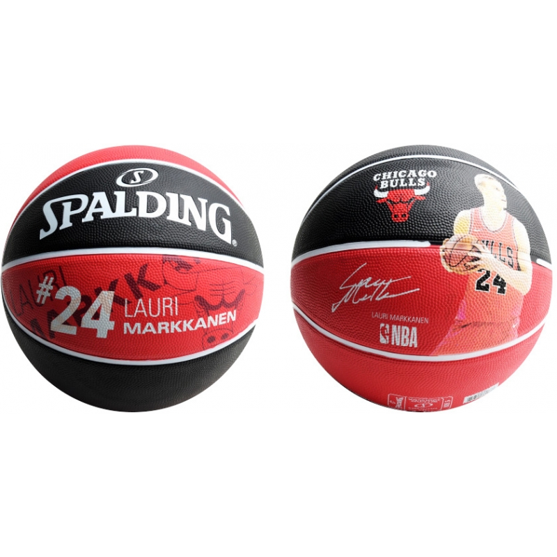 Баскетбольный мяч Spalding Playerball Lauri Markkanen, размер 5  .