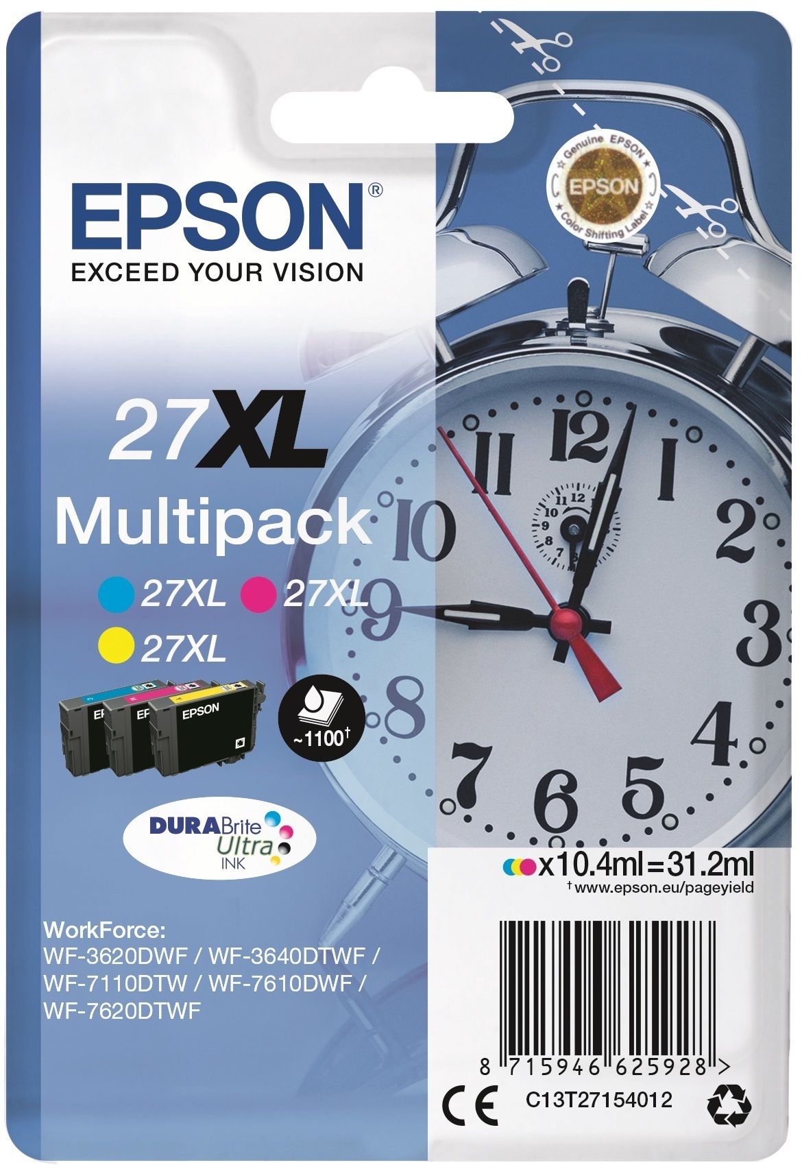 Картридж Epson 27XL Durabrite Ultra Multipack