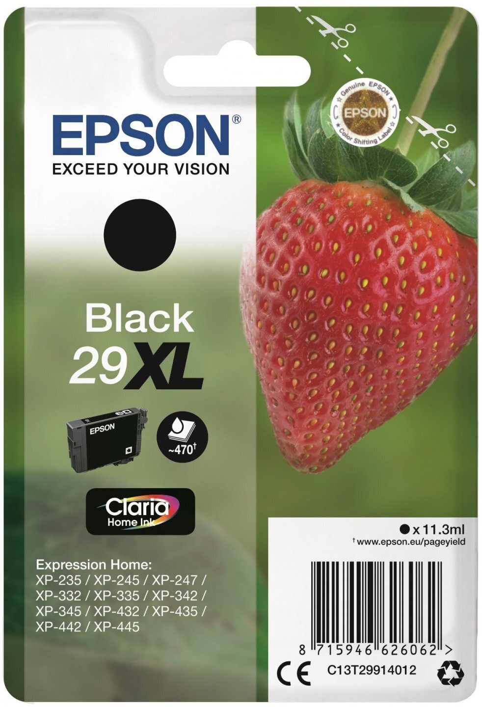 Картридж Epson Claria Home 29 XL черный C13T29914012