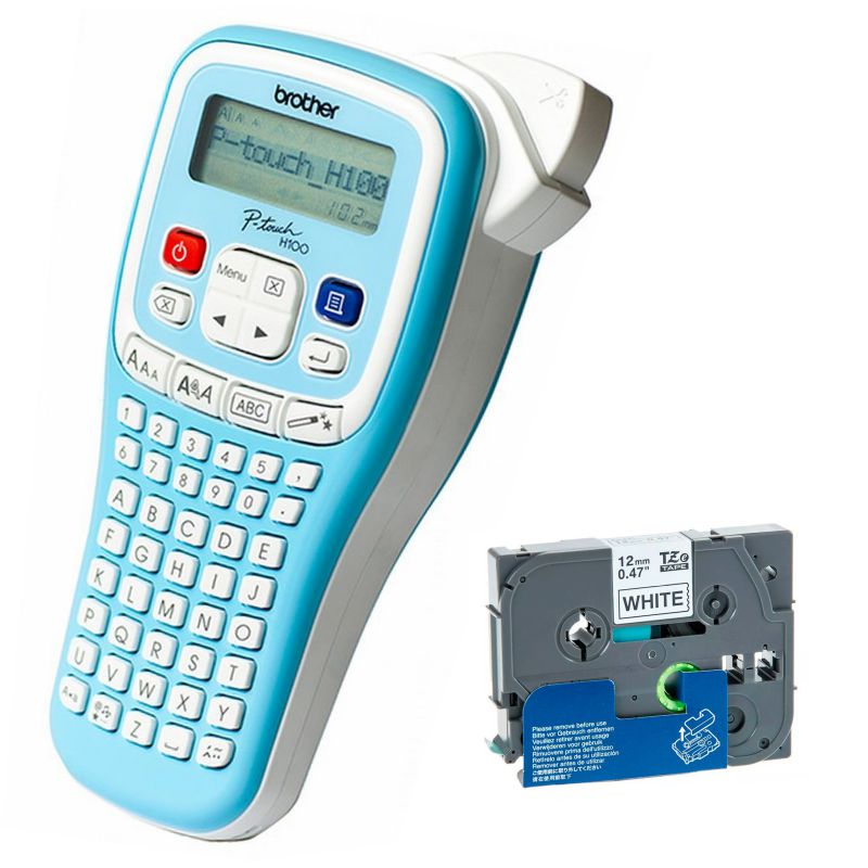 Принтер этикеток Brother PT-H100, синий 