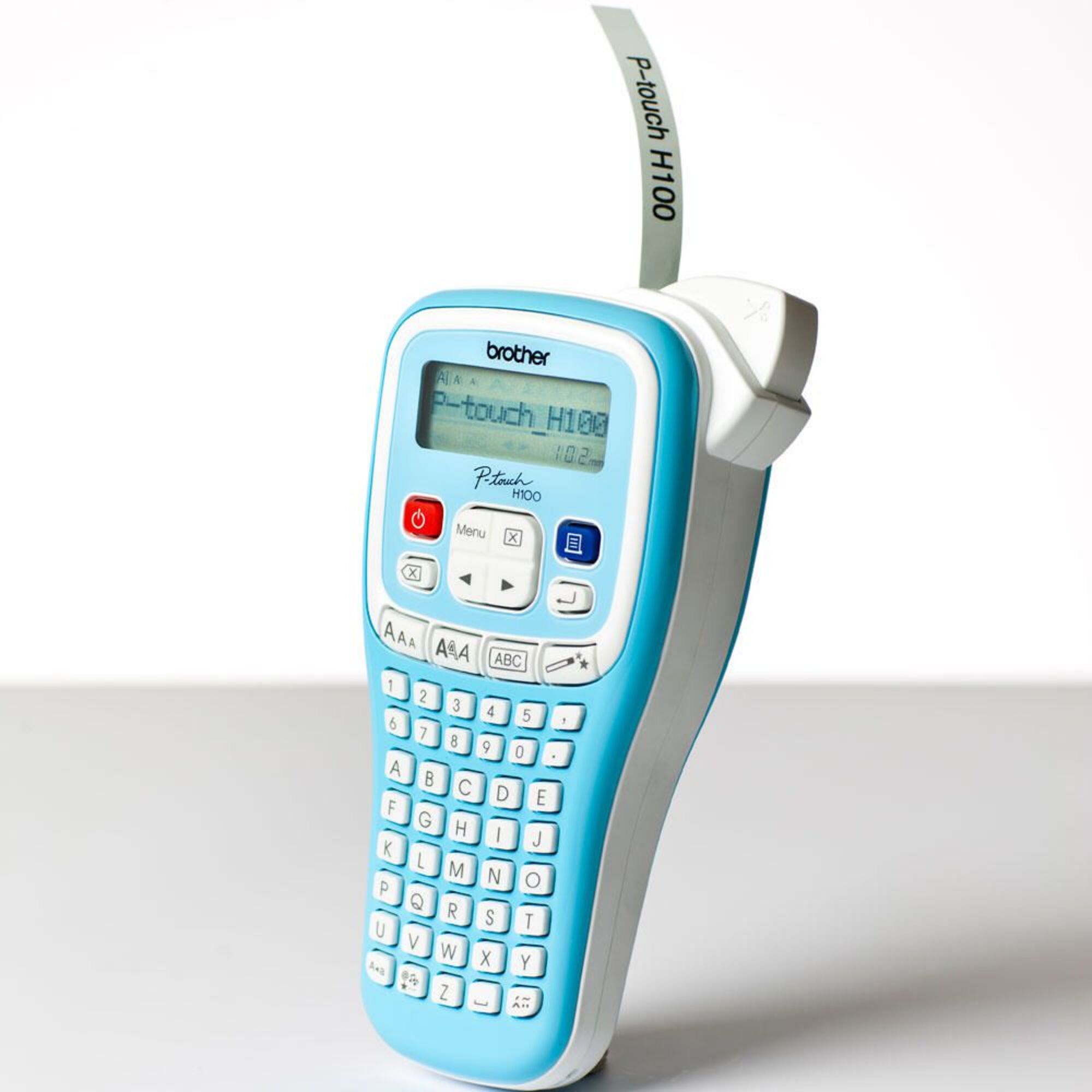 Принтер этикеток Brother PT-H100, синий 