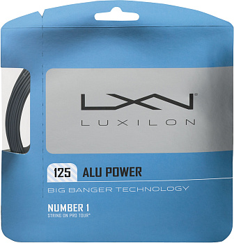 Струны для ракетки Luxilon Alu Power 125, серебристые WRZ995100SI