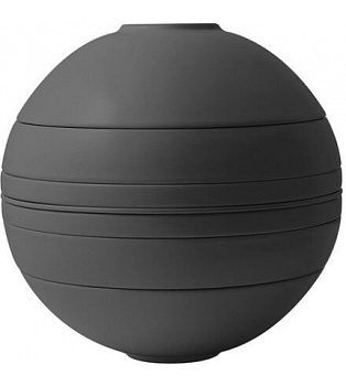 Набор посуды на две персоны Villeroy & Boch La Boule, чёрный