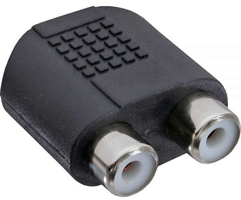 Переходник InLine 2 x RCA (f) - Jack 3.5 мм (f)