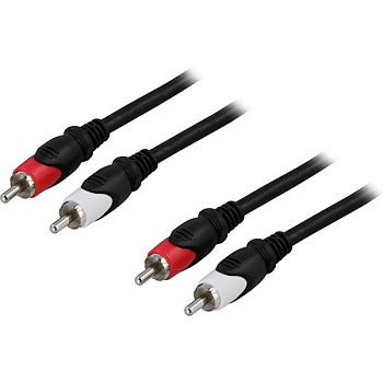 Кабель InLine 2 x RCA(m) - 2 x RCA(m), 2 м