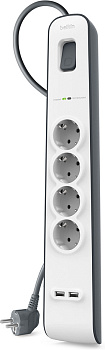 Удлинитель Belkin SurgePlus USB 4 , 2 m