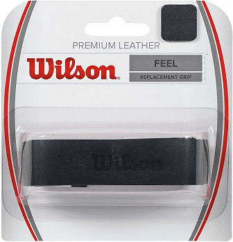 Обмотка для ракетки Wilson Premium Leather Grip, черная, 1 шт