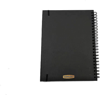 Блокнот Derwent Black Book, A4, чёрные листы