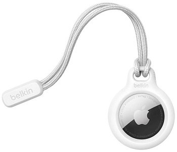 Держатель Belkin Secure Holder для AirTag с петлей для крепления белый