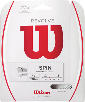 Струна для ракетки Wilson Revolve, белая, 16/1,30 мм WRZ946500